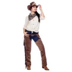 Aidot Western Chaps Naisten Ruskeat