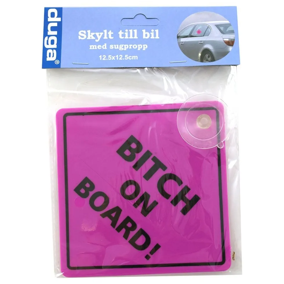 Autokyltti Bitch On Board!