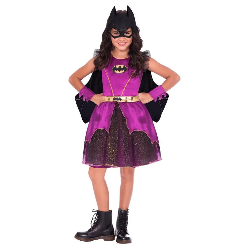 Batgirl Violetti Mekko Lasten Naamiaisasu