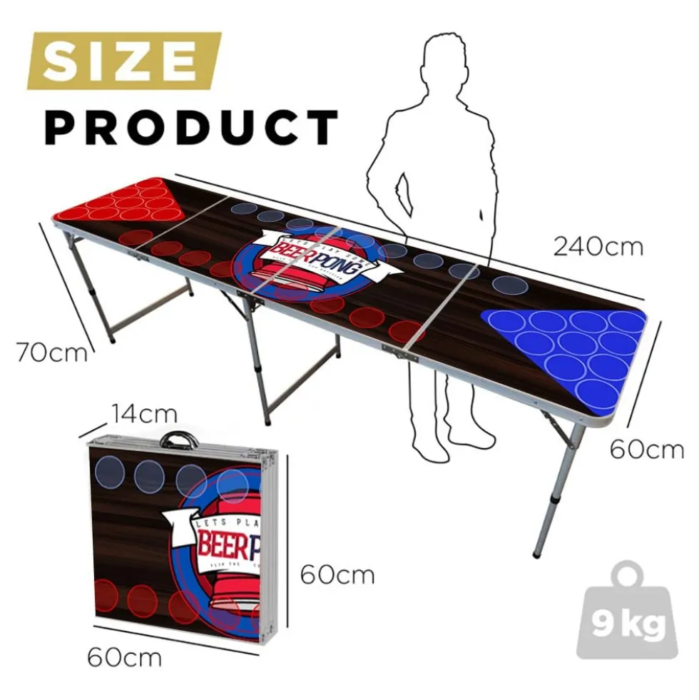 Beer Pong Bord Flip Cup
