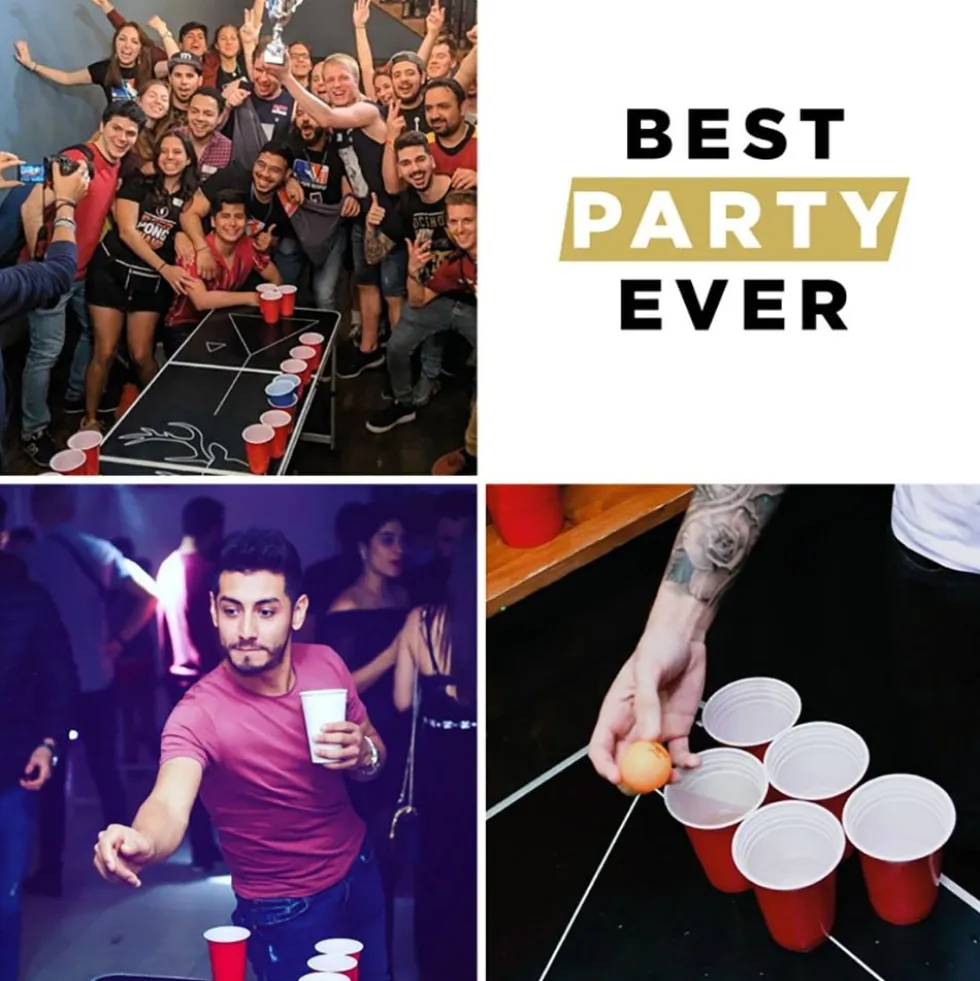 Beer Pong Bord Flip Cup