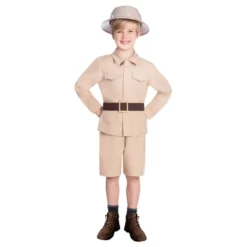 Beige Safari Lasten Naamiaisasu