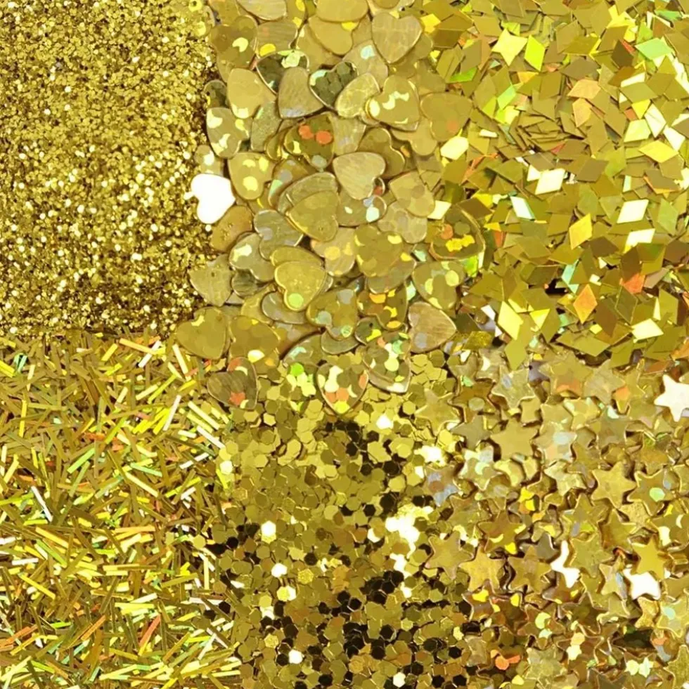 Bio-Glitter Sekoitettu Kulta Setti
