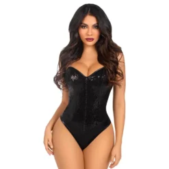 Body Musta Paljeteilla Deluxe
