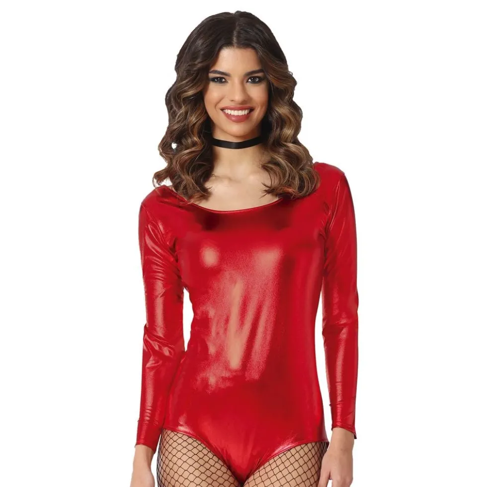 Bodysuit Punainen Metallic