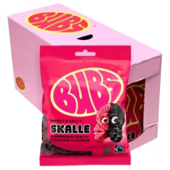BUBS Vadelma-Salmiakki Kallot Suurpakkaus