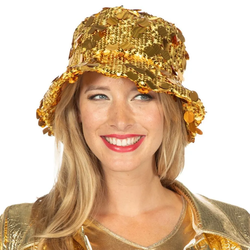 Bucket Hat Paljetit Kulta