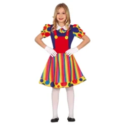 Clown Mekko Lasten Naamiaisasu