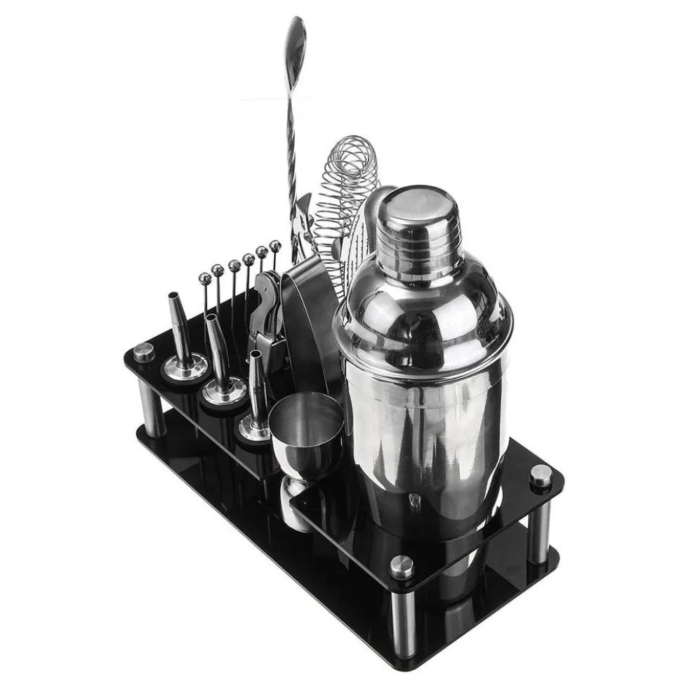 Cocktailsetti Ruostumaton Telineessä