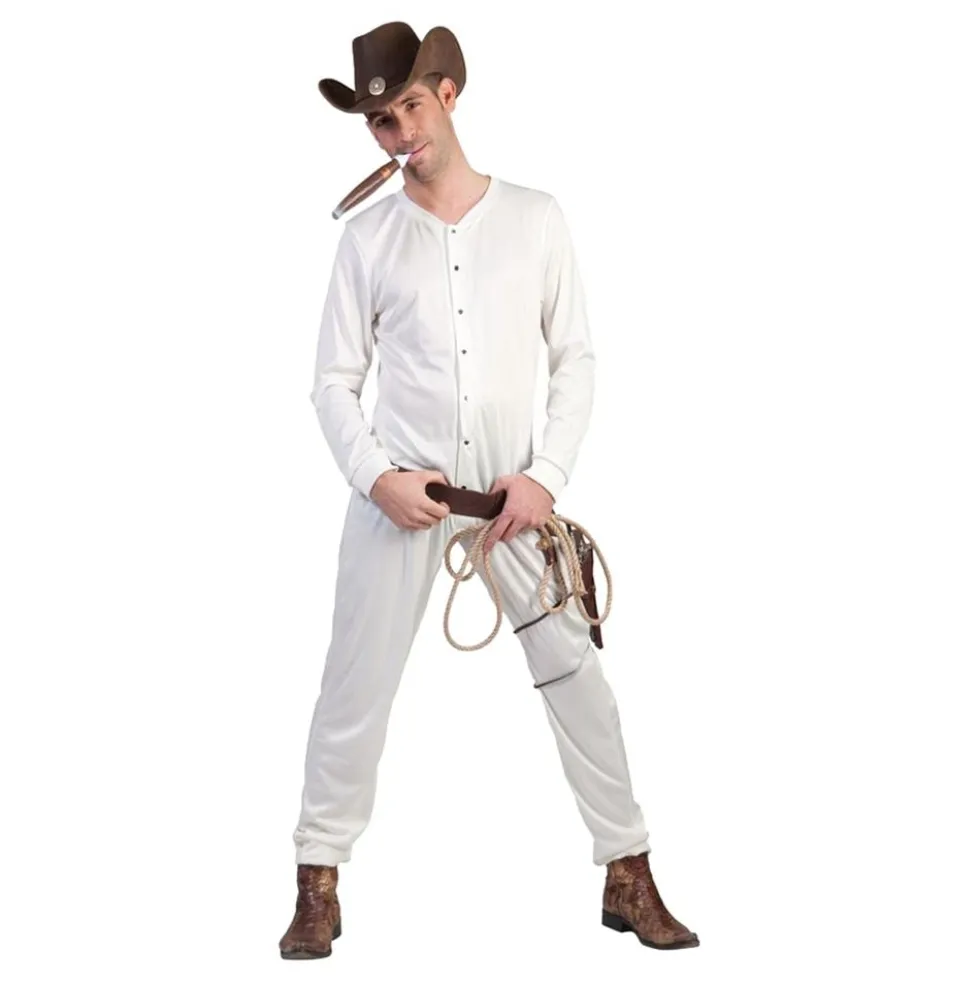 Cowboy Alusasu Valkoinen Naamiaisasu