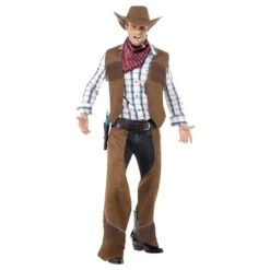 Cowboy Ruskea Naamiaisasu