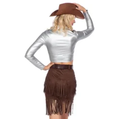 Cowgirlhopea-ruskea Hame Deluxe Naamiaisasu