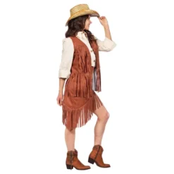 Cowgirl Ruskea Naamiaisasu