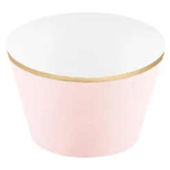 Cupcake Wrappers Vaaleapunainen/Kulta