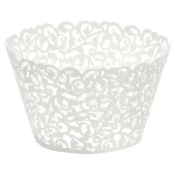 Cupcake Wrappers Valkoinen Pitsi