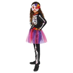 Day of the Dead Mekko Lasten Naamiaisasu