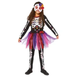 Day of the Dead Mekko Lasten Naamiaisasu