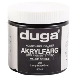 Duga Akryylimaali Musta