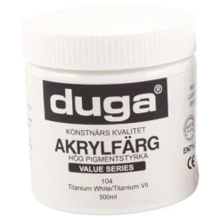Duga Akryyliväri Valkoinen