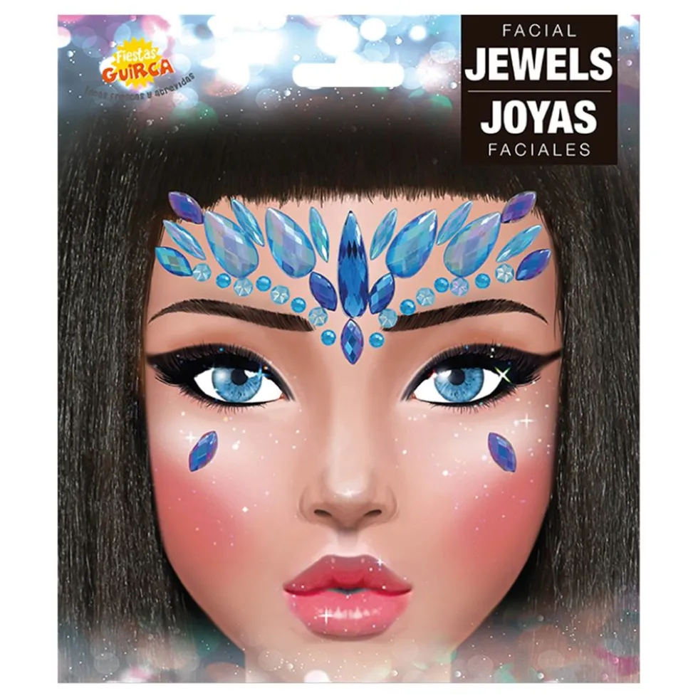 Face Jewels Blue Leah