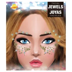 Face Jewels Silver Stars