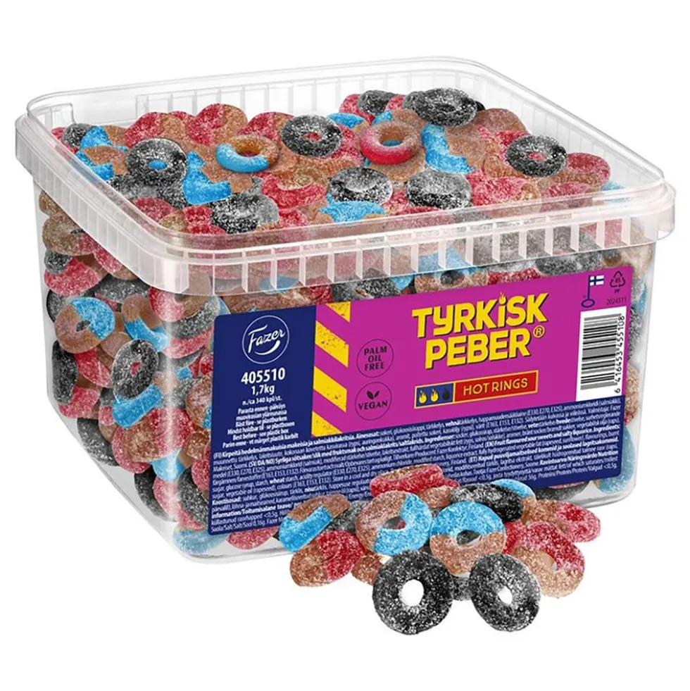 Fazer Tyrkisk Peber Hot Rings Suurpakkaus