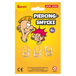 Feikkipiercingkorut Pilailutuote