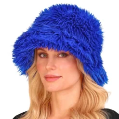 Fluffy Bucket Hat Sininen