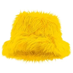 Fluffy Keltainen Bucket Hat