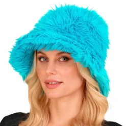 Fluffy Turkoosi Bucket Hat