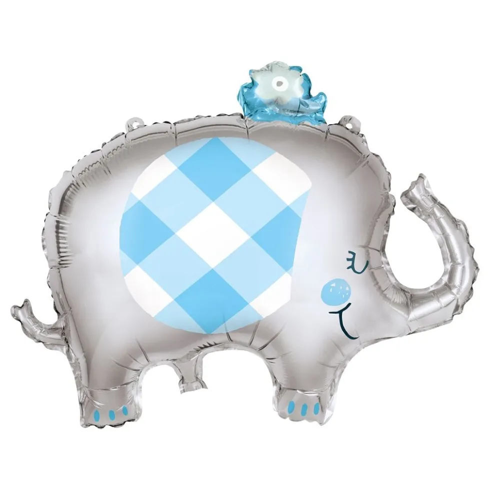 Folioilmapallo Baby Shower Sininen Elefantti