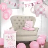 Folioilmapallo Baby Shower Vaaleanpunainen Elefantti