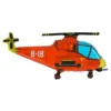 Folioilmapallo Helikopteri Punainen