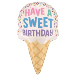 Folioilmapallo Jäätelötötterö Sweet Birthday