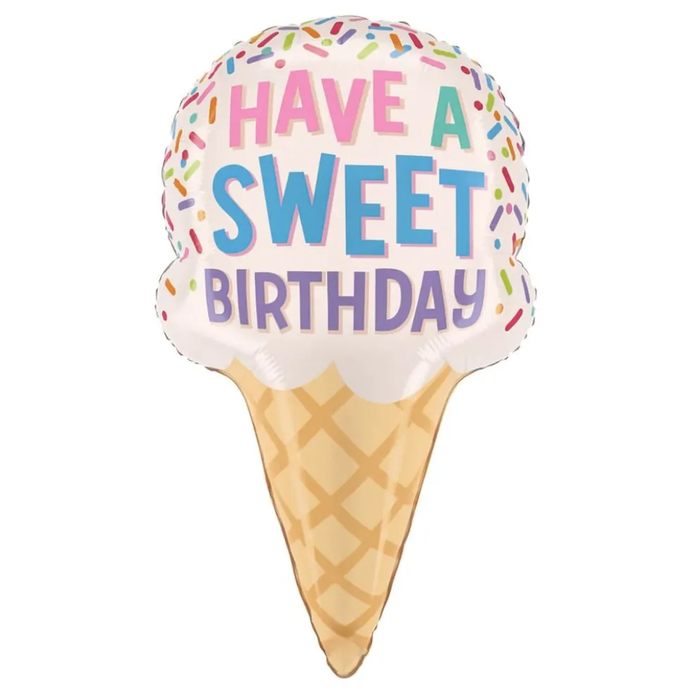 Folioilmapallo Jäätelötötterö Sweet Birthday