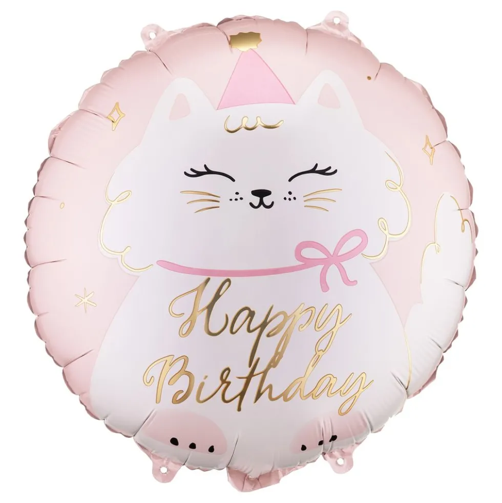 Folioilmapallo Kissa Happy Birthday