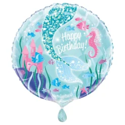 Folioilmapallo Merenneito Happy Birthday
