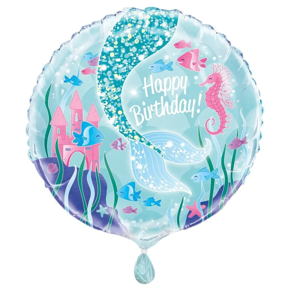 Folioilmapallo Merenneito Happy Birthday