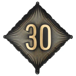 Folioilmapallo 30 Musta/Kulta