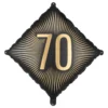 Folioilmapallo 70 Musta/Kulta