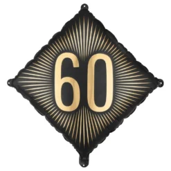 Folioilmapallo 60 Musta/Kulta