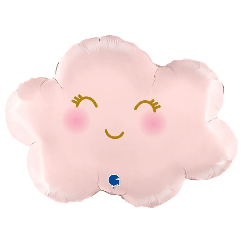 Folioilmapallo Pilvi Pastellipinkki