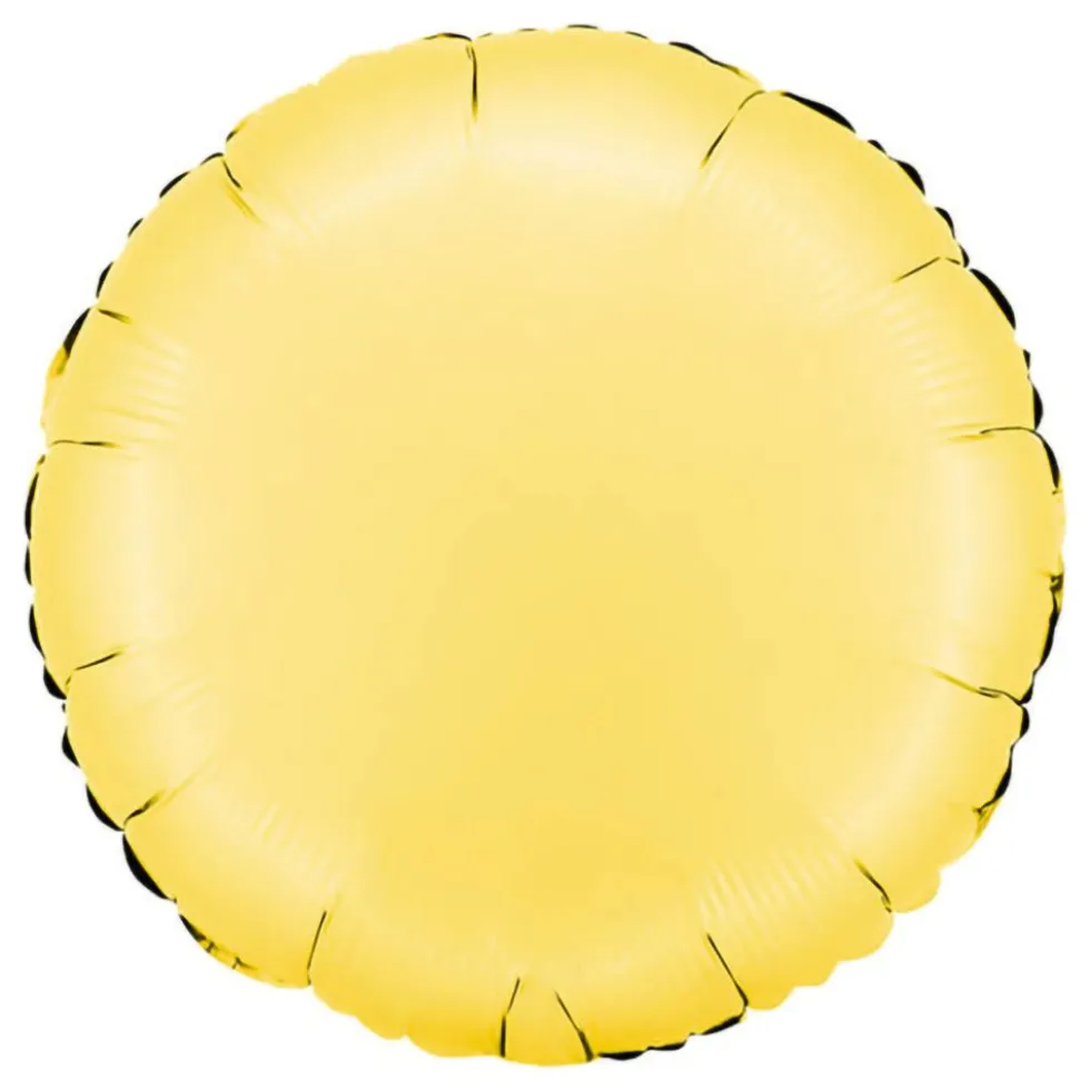 Folioilmapallo Pyöreä Satin Banana Yellow