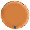 Folioilmapallo Pyöreä Satin Caramel