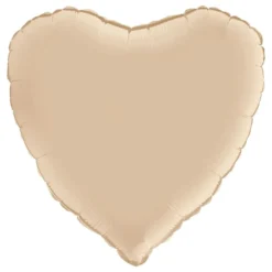Folioilmapallo Sydän Satin Cream