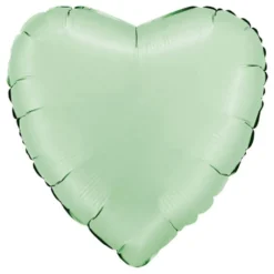 Folioilmapallo Sydän Satin Glazed Mint