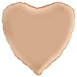 Folioilmapallo Sydän Satin Nude