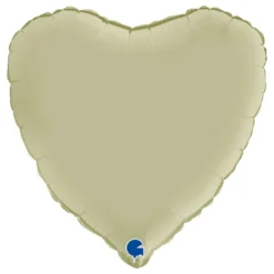 Folioilmapallo Sydän Satin Olive Green