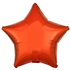 Folioilmapallo Tähti Orange Metallic