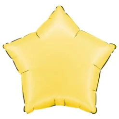 Folioilmapallo Tähti Satin Banana Yellow